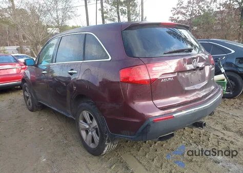 2010 Acura Mdx Technology Package z USA, uszkodzony, nr VIN 2HNYD2H47AH521105